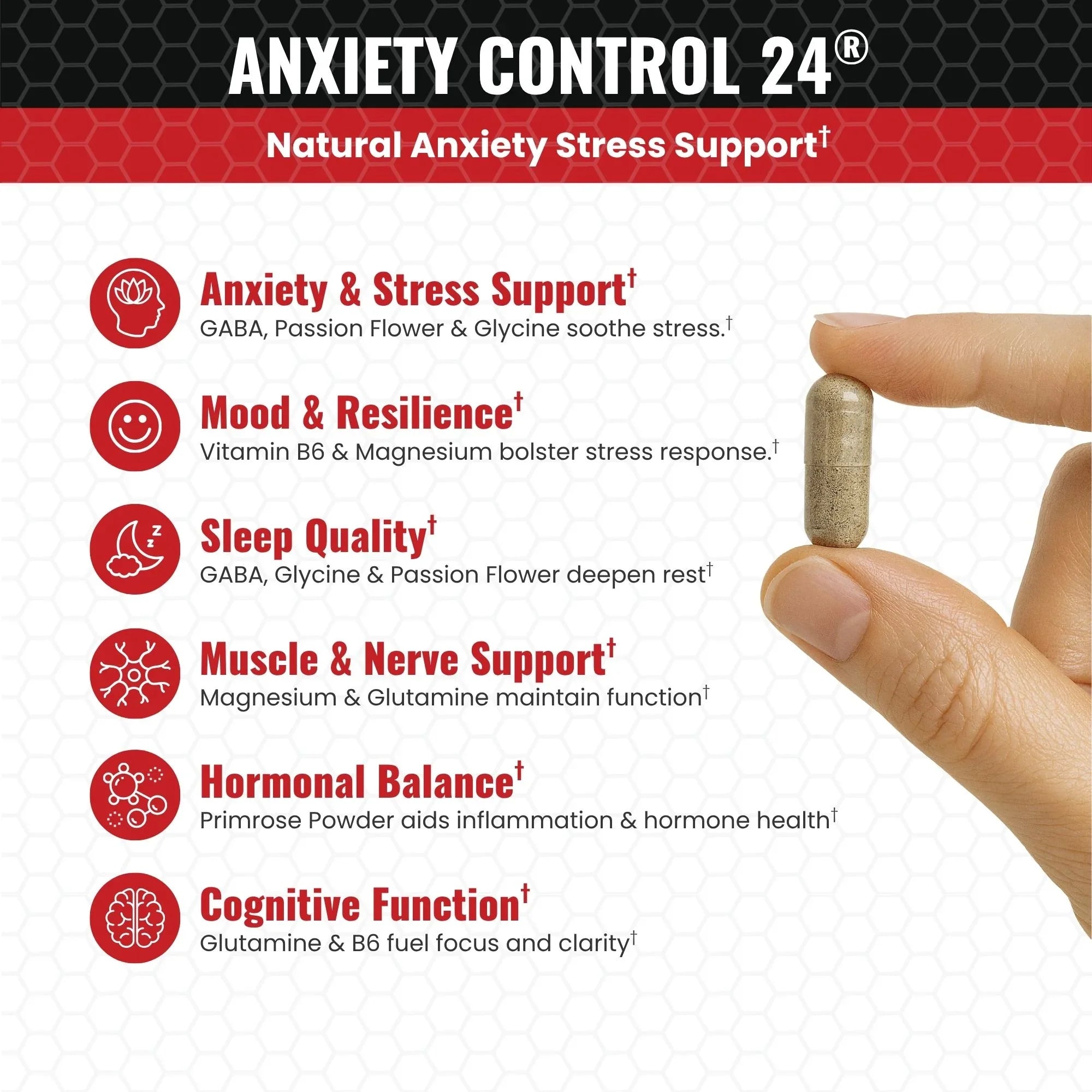 Anxiety Control 24® - Natural Anxiety Stress Support - Pain & Stress Center