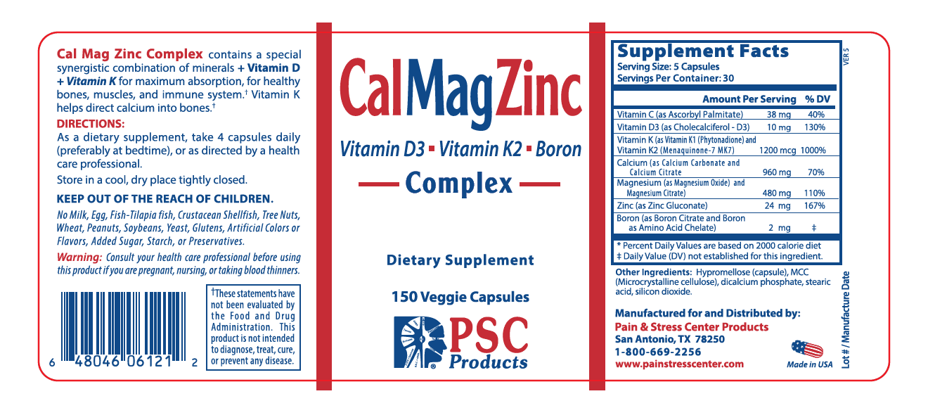 CalMagZinc Complex - Pain & Stress Center