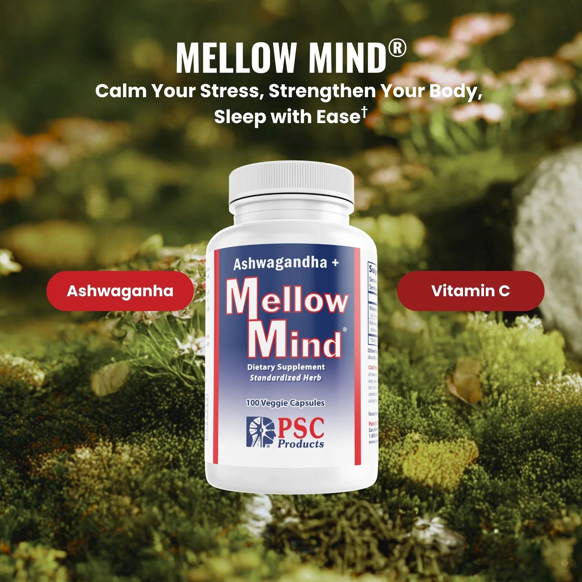 Ashwagandha + Mellow Mind® - Pain & Stress Center