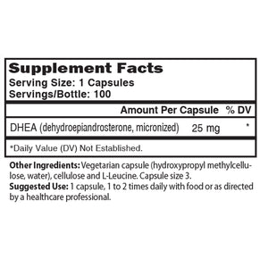DHEA, 25 mg