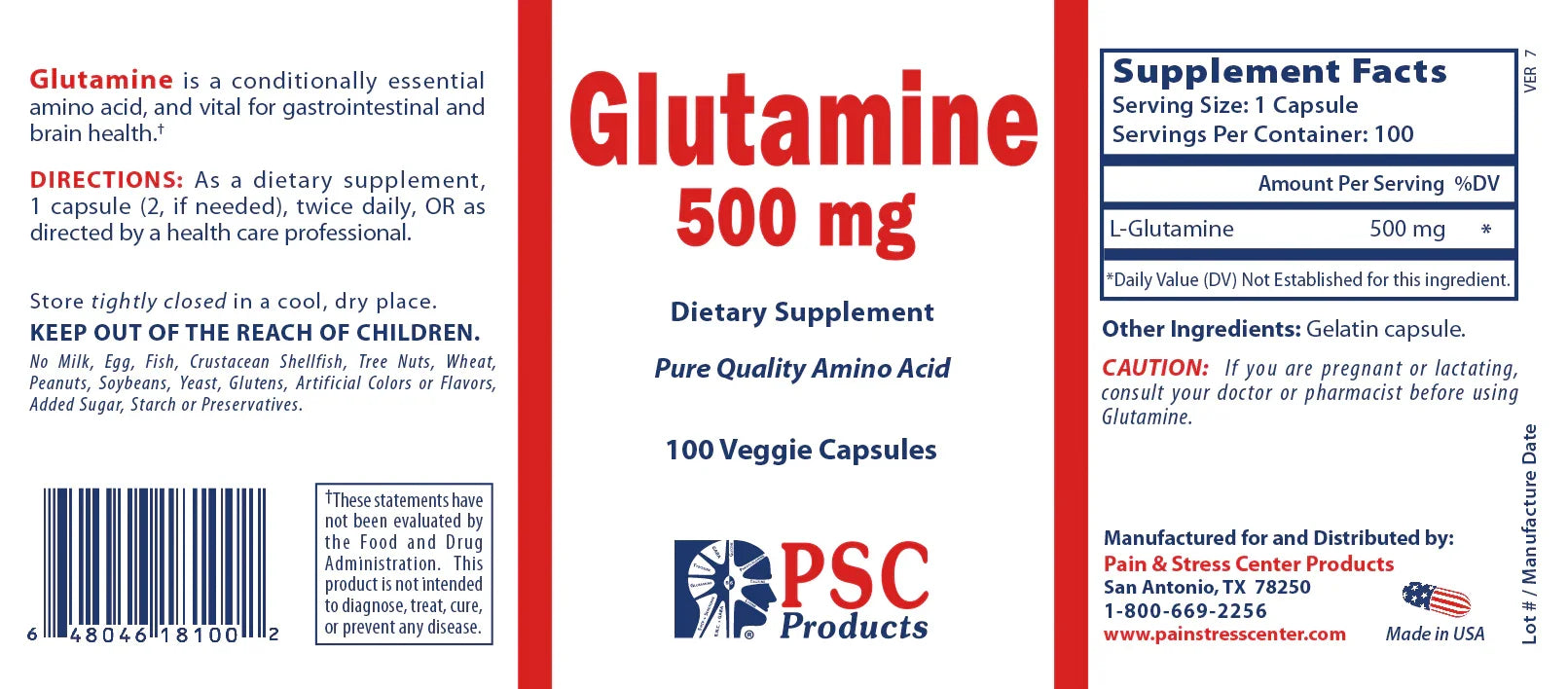 Glutamine - Pain & Stress Center