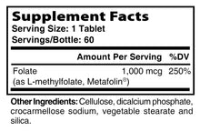 Load image into Gallery viewer, Methyl Folate L-5 MTHF Metafolin
