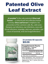 Load image into Gallery viewer, D-Lenolate® Olive Leaf Extract