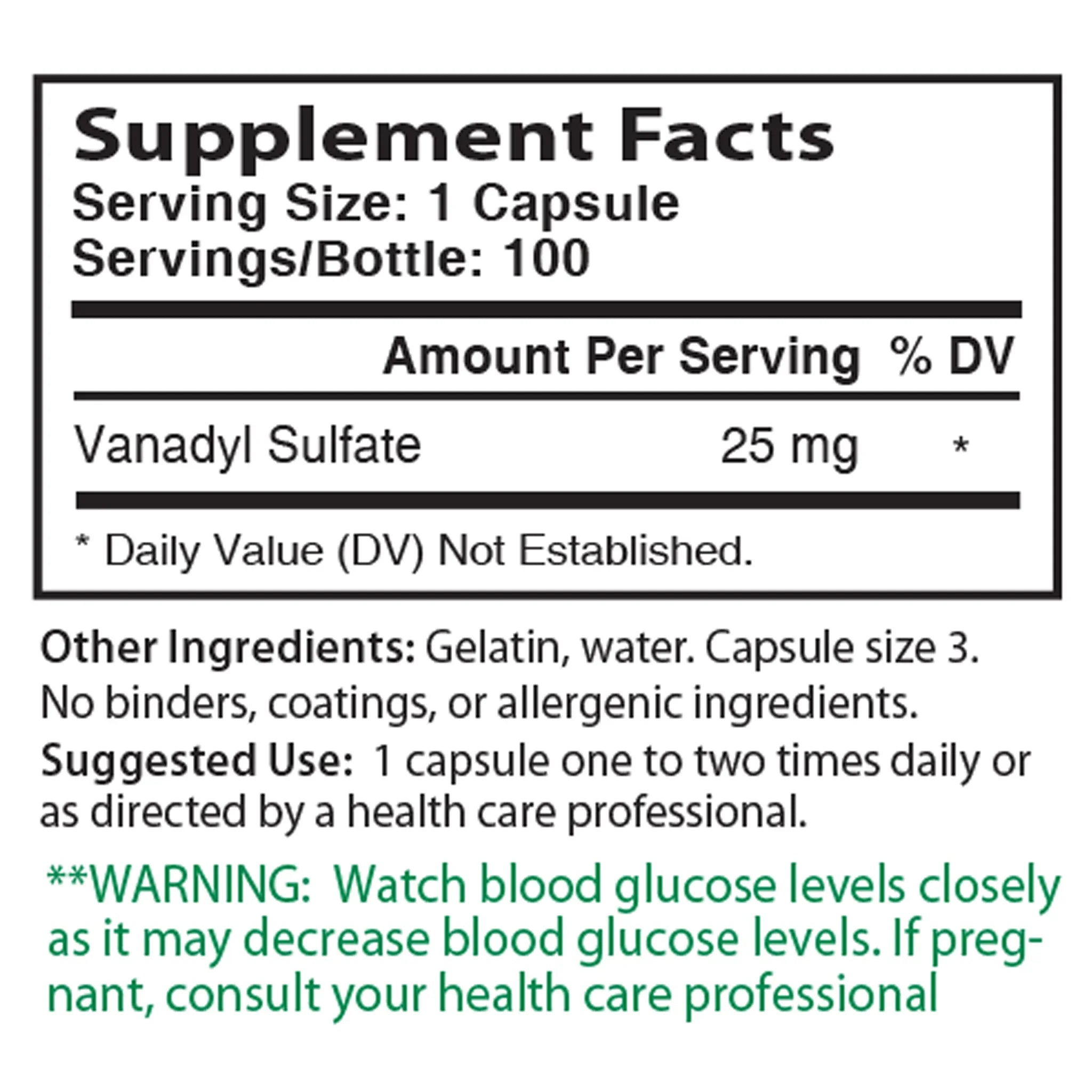 Vanadyl Sulfate - Pain & Stress Center